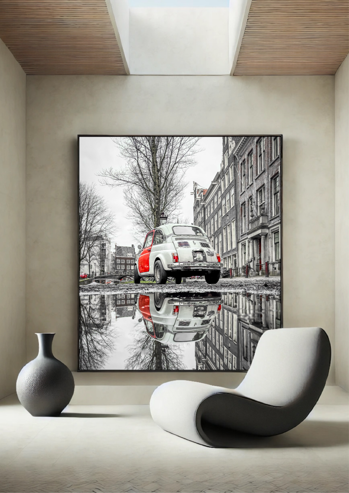 Amsterdam car reflection