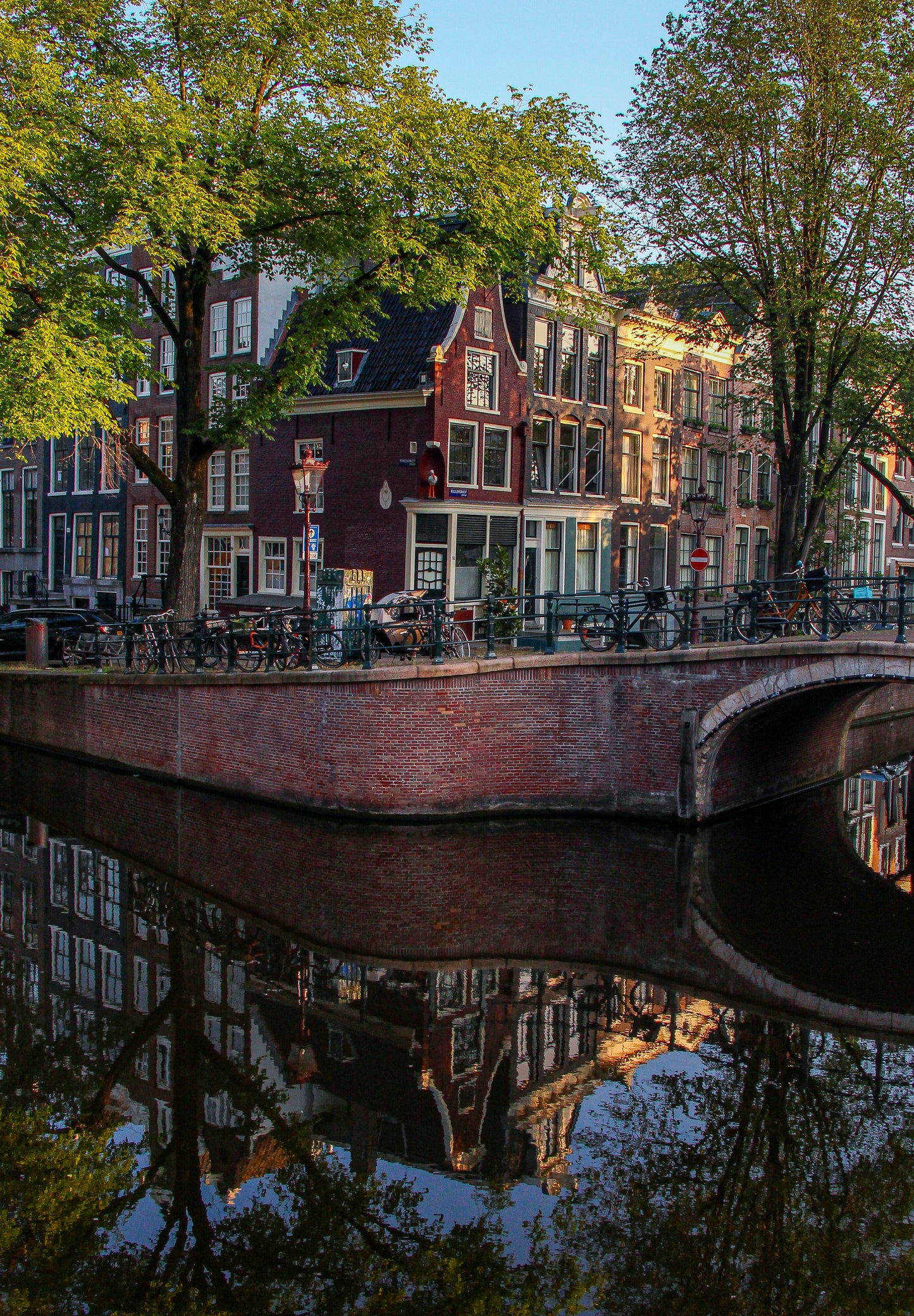 Amsterdam canal reflection