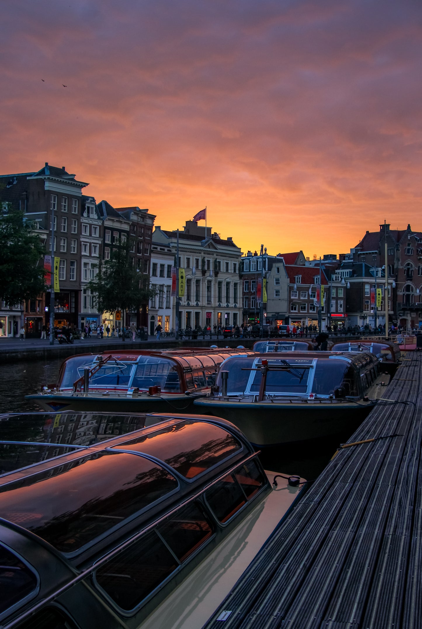 Amsterdam Rokin sunset