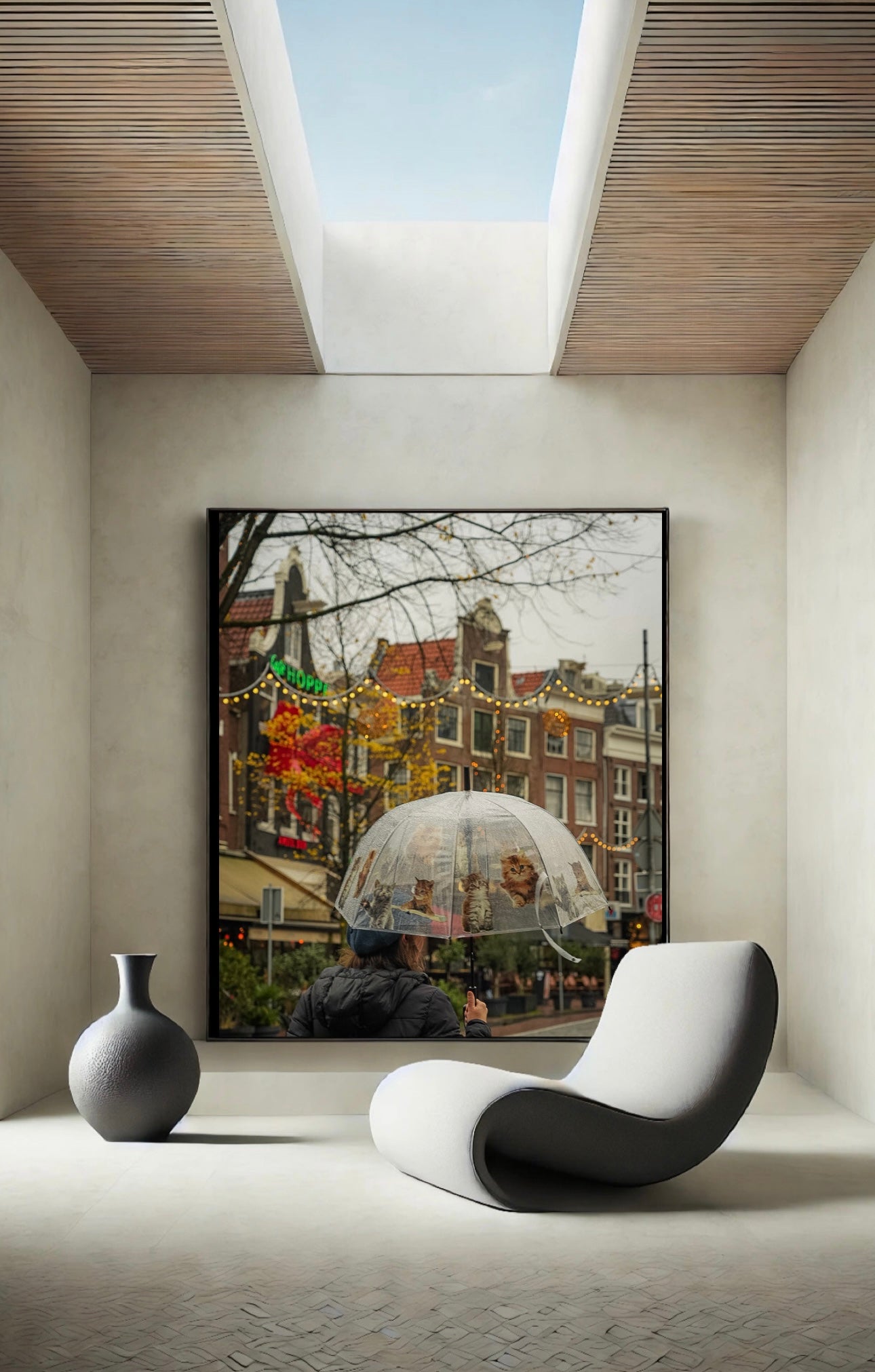 Amsterdam rainy day
