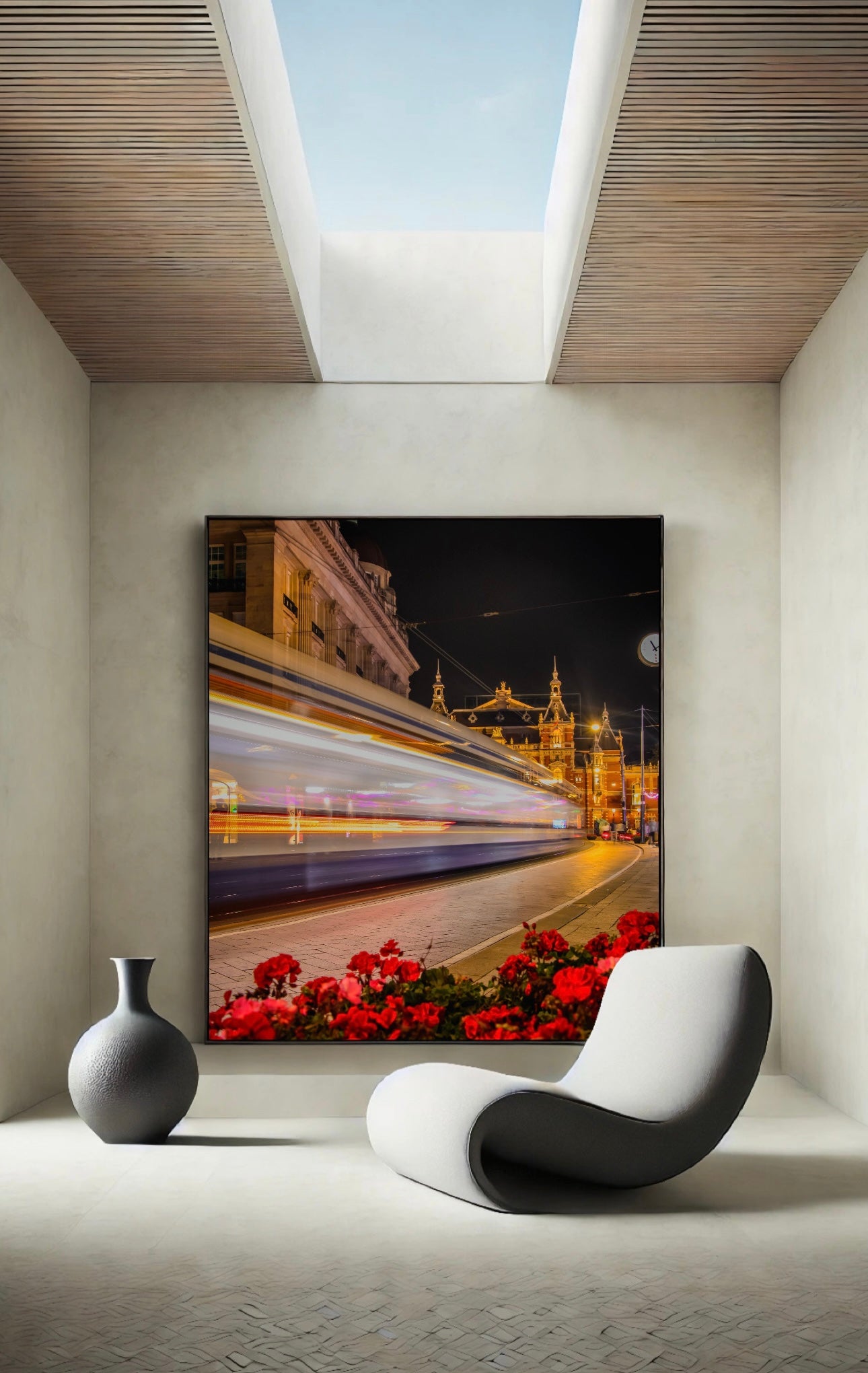 Amsterdam long exposure tram