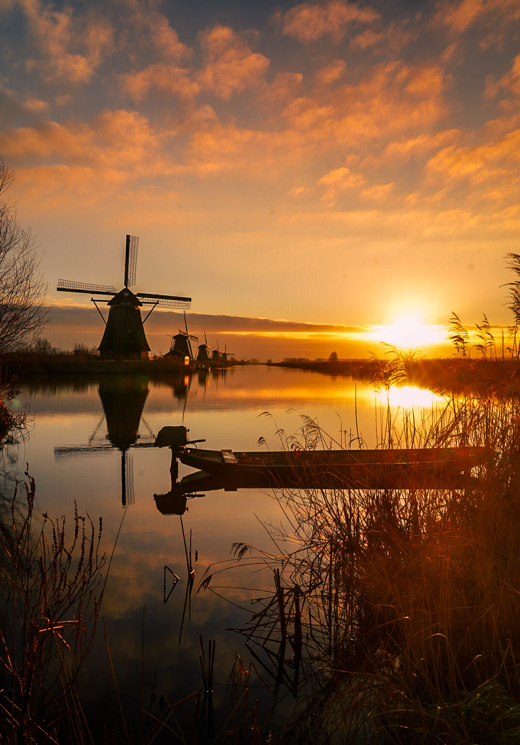 Kinderdijk sunrise