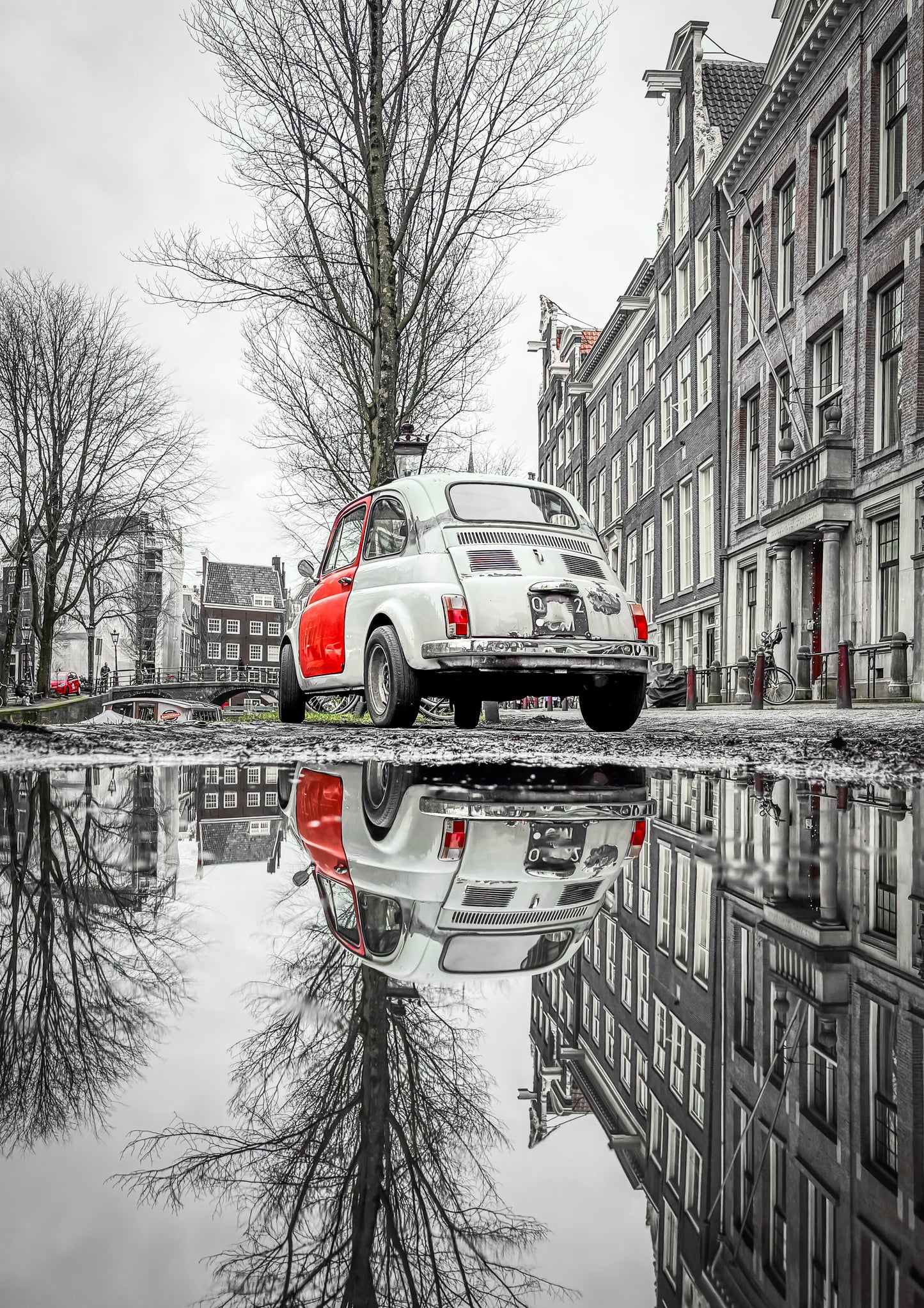 Amsterdam car reflection