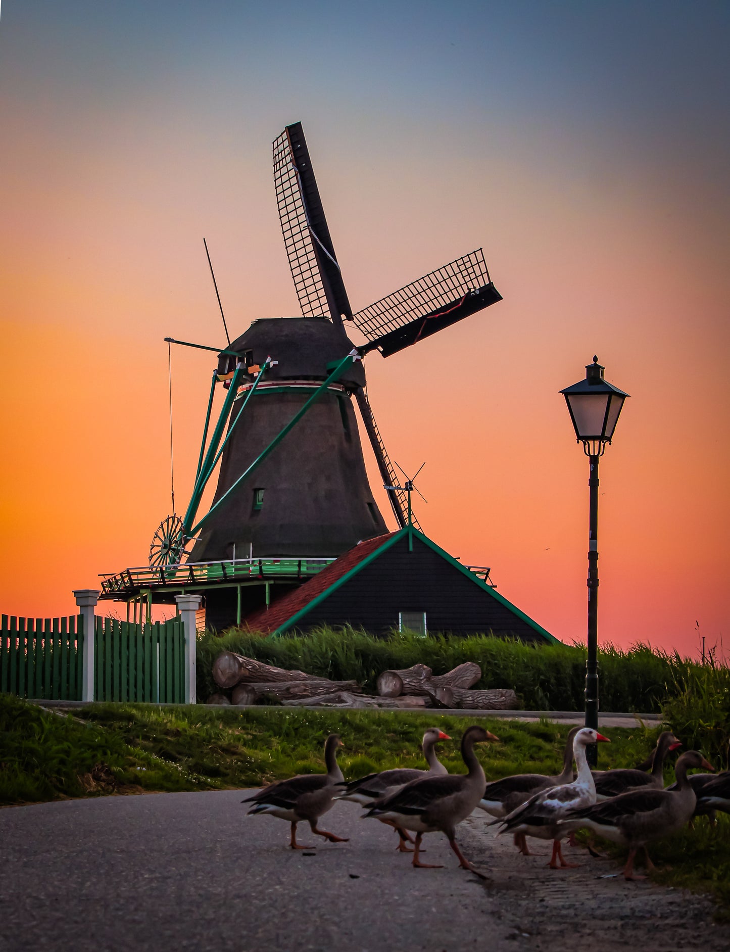 Zaanse schans sunset