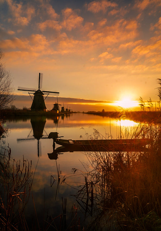 Kinderdijk sunrise
